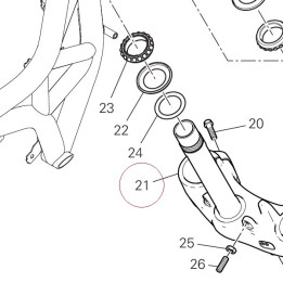Steering head base 34220951AB