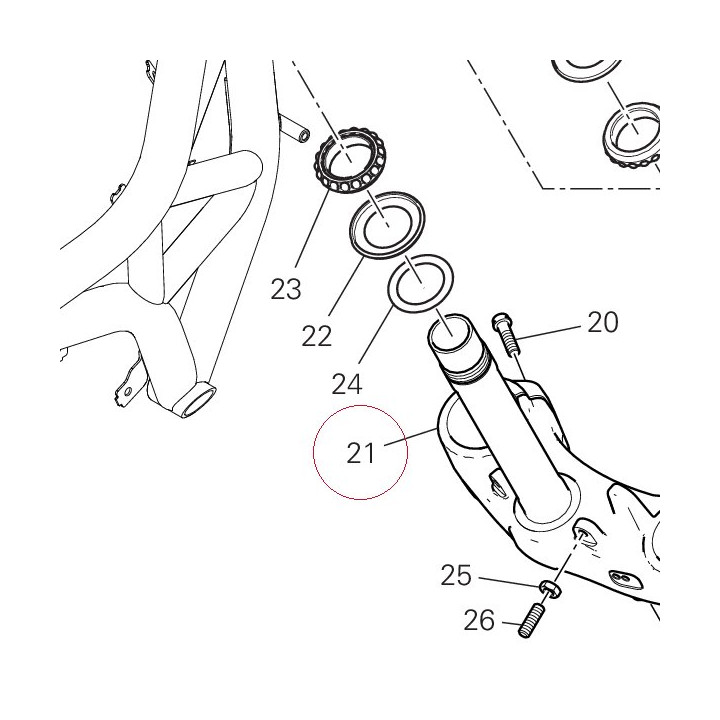 Steering head base 34220951AB