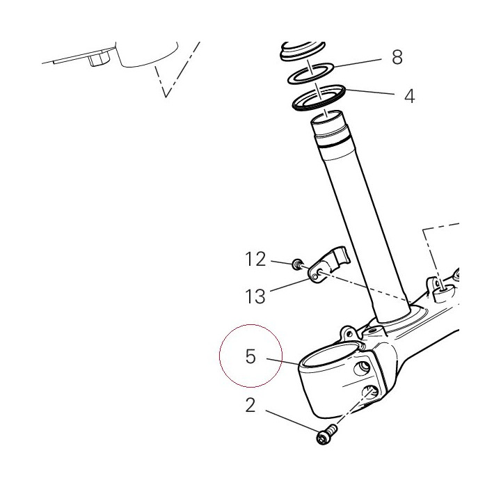 Steering head base 34221001BB