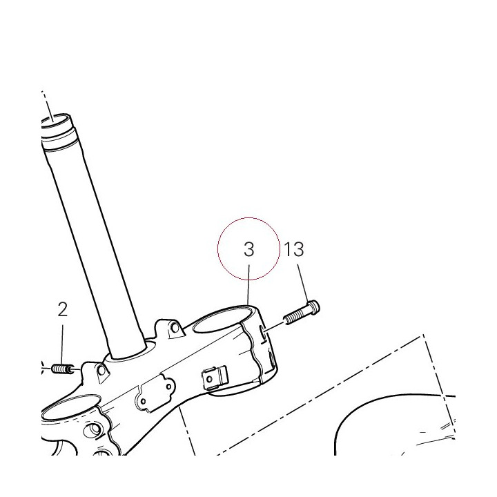 Steering head base 34221141AA