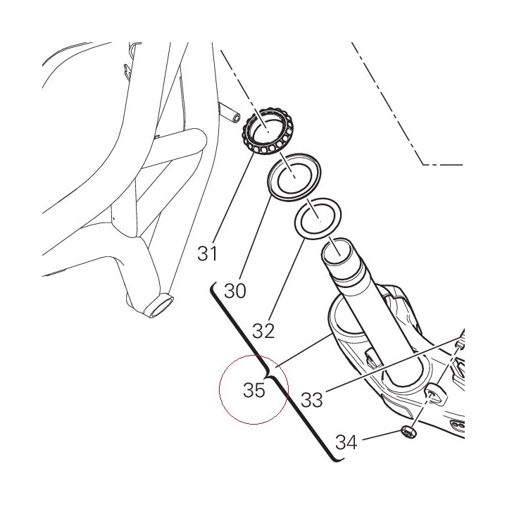Steering head base 342P0792AC