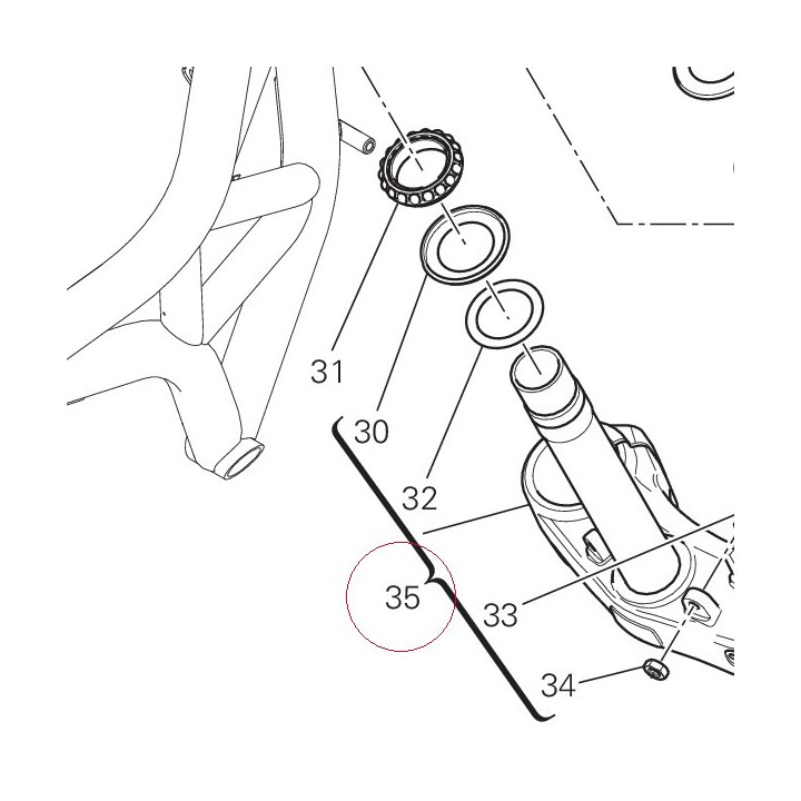Steering head base 342P0962AB