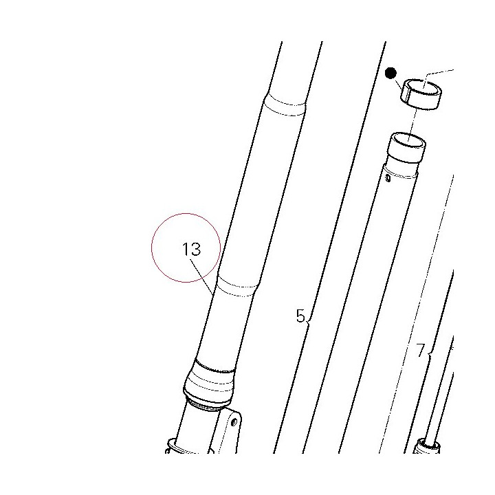 Fork leg assembly, right 34420102A