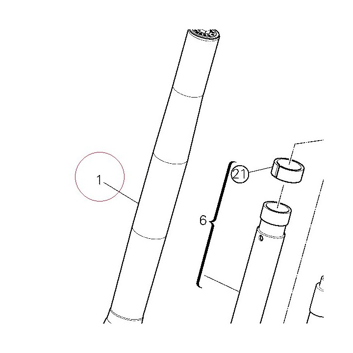 Right fork leg assembly 34420241C