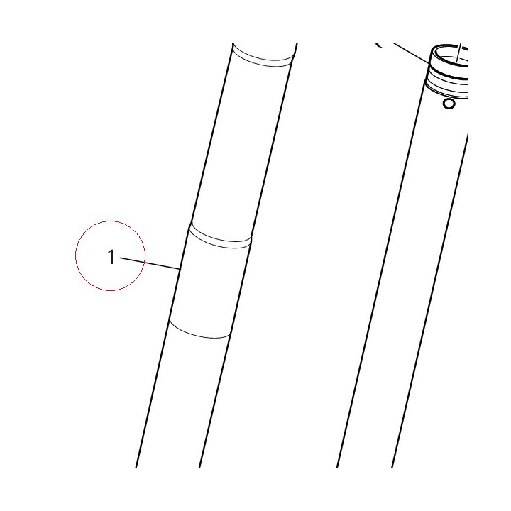 Fork leg assembly, right 34420301A