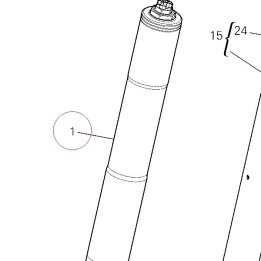 Fork leg assembly, right 34420342A