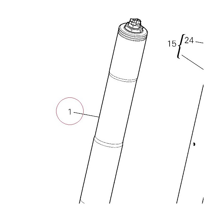 Fork leg assembly, right 34420342A