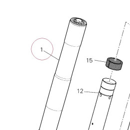 Fork leg assembly, right 34420461A