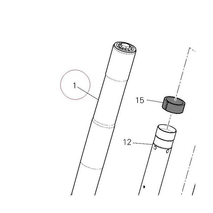 Fork leg assembly, right 34420461A