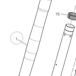 Right fork leg assembly 34420501A