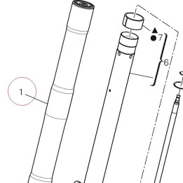 Right fork leg assembly 34420531C