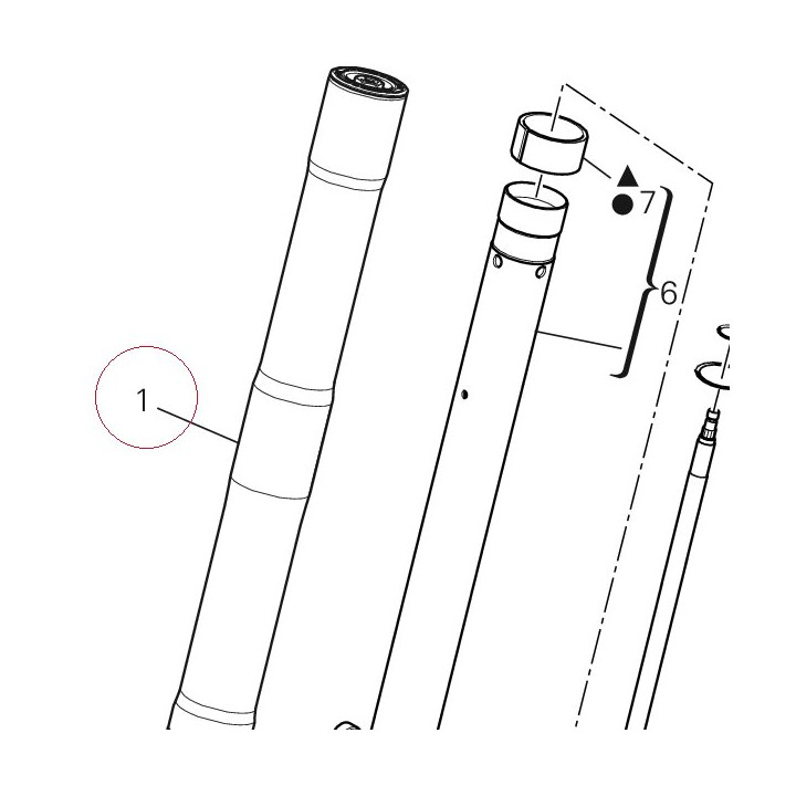 Right fork leg assembly 34420531C
