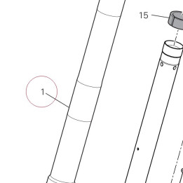 Right fork leg assembly 34420661B
