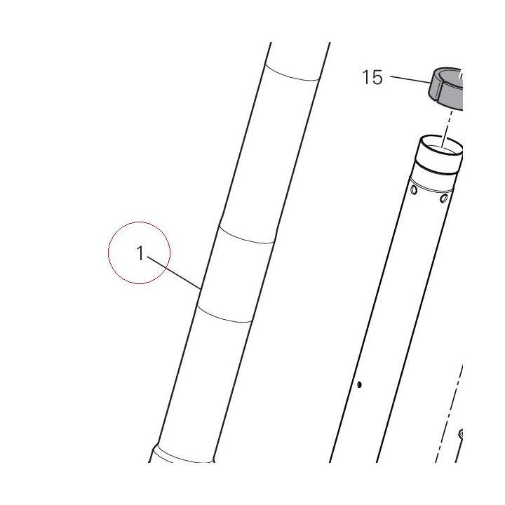 Right fork leg assembly 34420663A