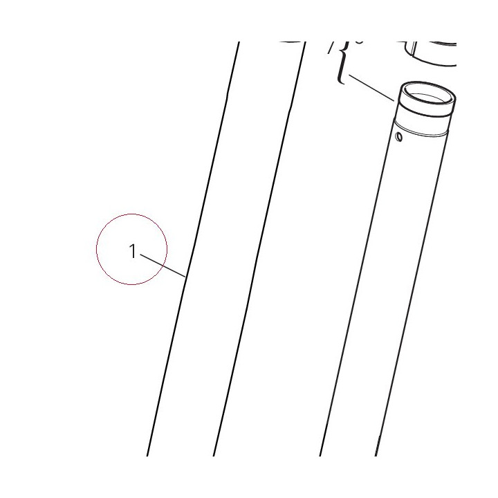 Fork leg assembly, right 34420692A