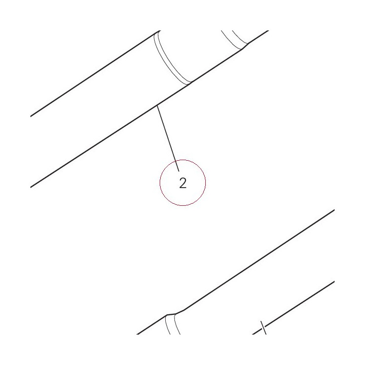 Fork leg assembly, right 34420704A