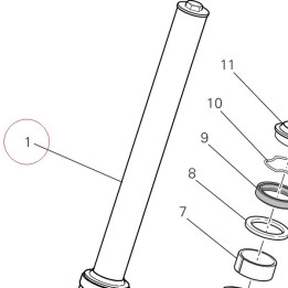 Right fork leg assembly 34420781A