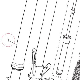 Fork leg assembly, right 34420803A