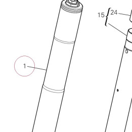 Fork leg assembly, right 34420811A