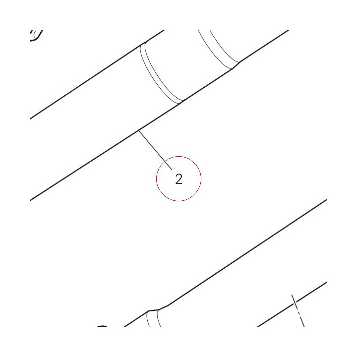 Fork leg assembly, right 34420883A