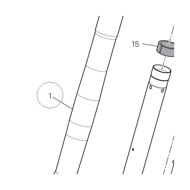 Right fork leg assembly 34420901A