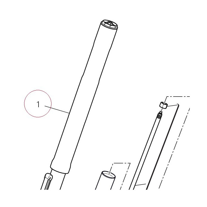 Fork leg assembly, right 34420911B