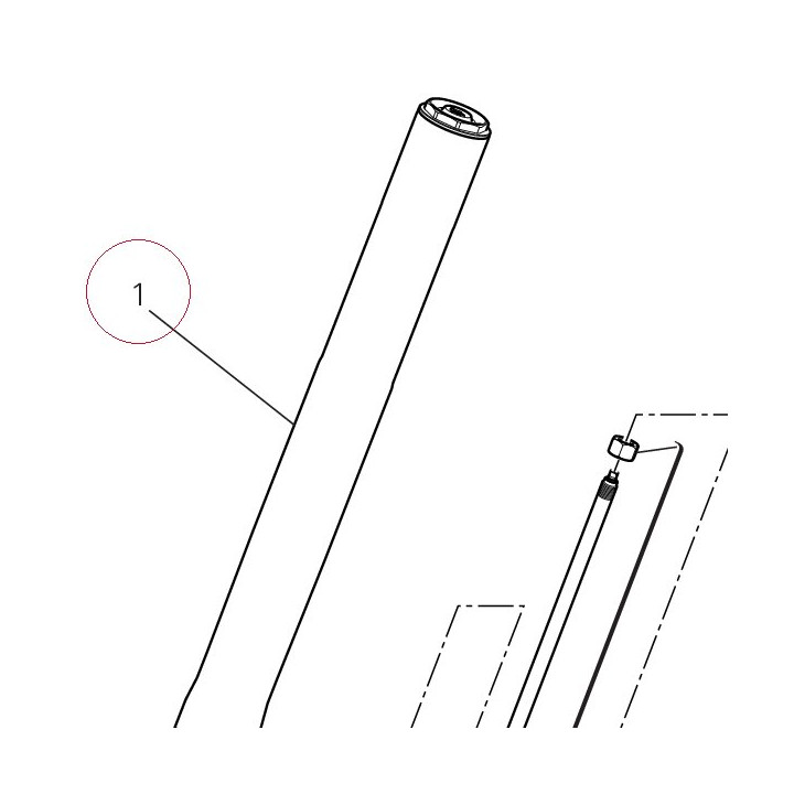Fork leg assembly, right 34421061A