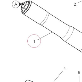Fork leg assembly, right 34421132A