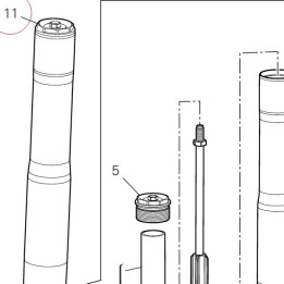 Right fork leg assembly 34421214A