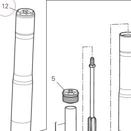 Right fork leg assembly 34421225A