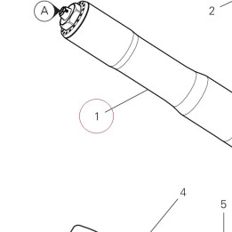 Fork leg assembly, right 34421242B