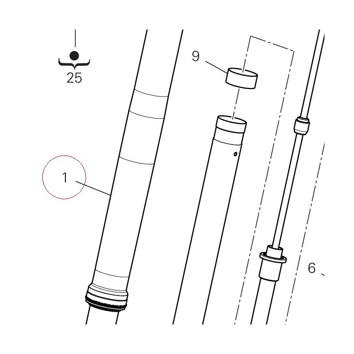 Right fork leg assembly 34421742A
