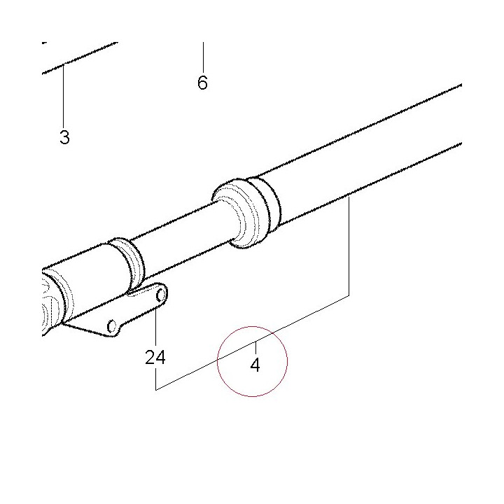 Fork leg assembly, left 34520081A
