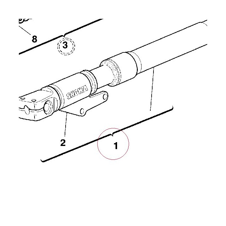 Fork leg assembly, left 34520091A