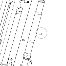 Fork leg assembly, left 34520102AB