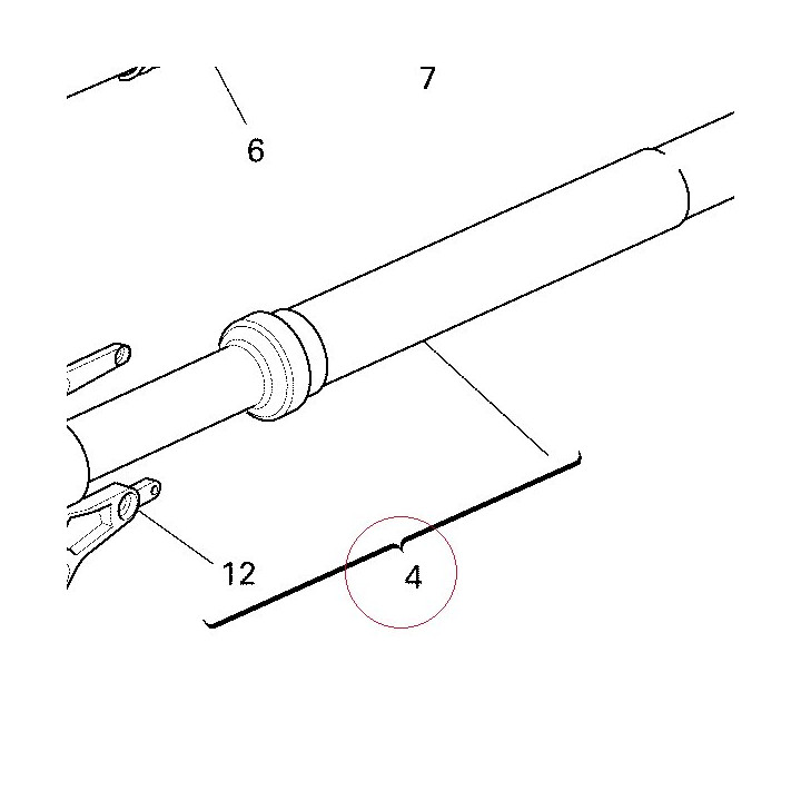 Fork leg assembly, left 34520111A