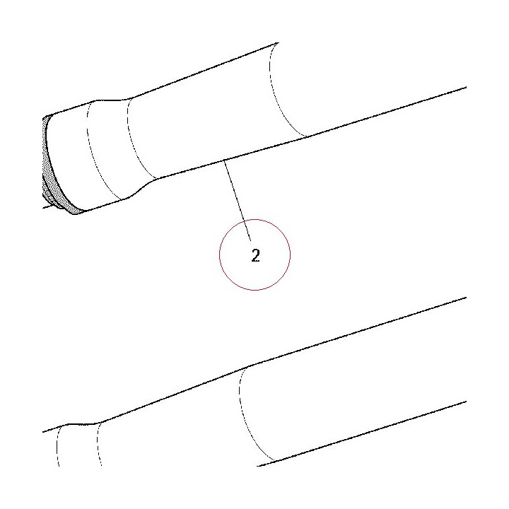 Fork leg assembly, right 34520171A