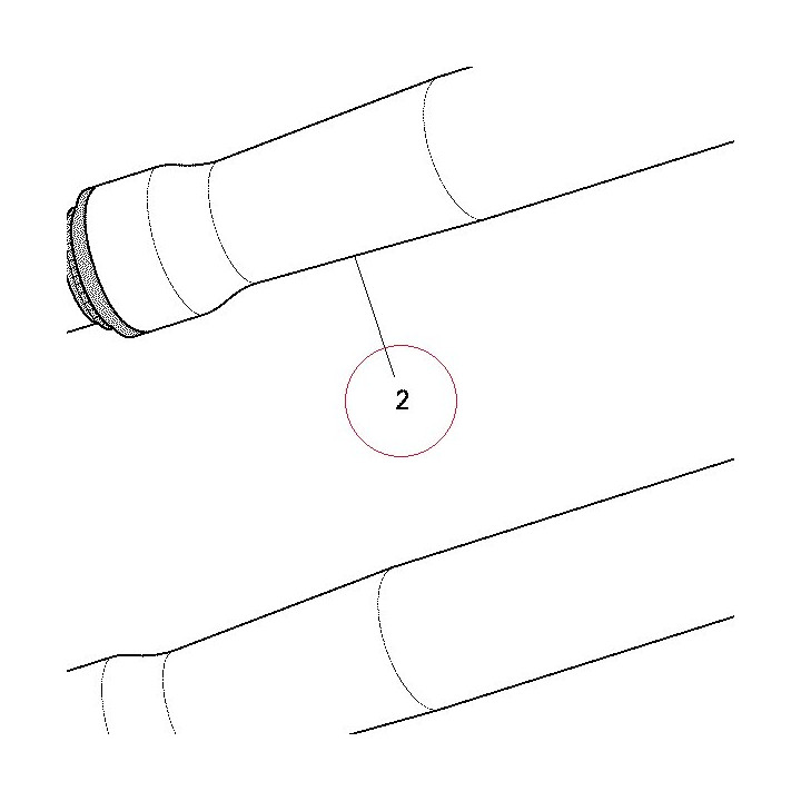 Fork leg assembly, right 34520171B