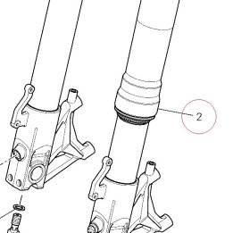 Left fork leg assembly 34520201AB