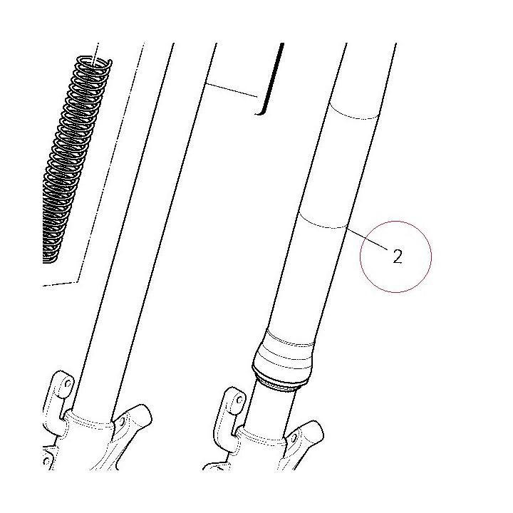 Left fork leg assembly 34520241C