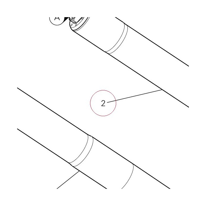 Left fork leg assembly Ohlins 34520313C