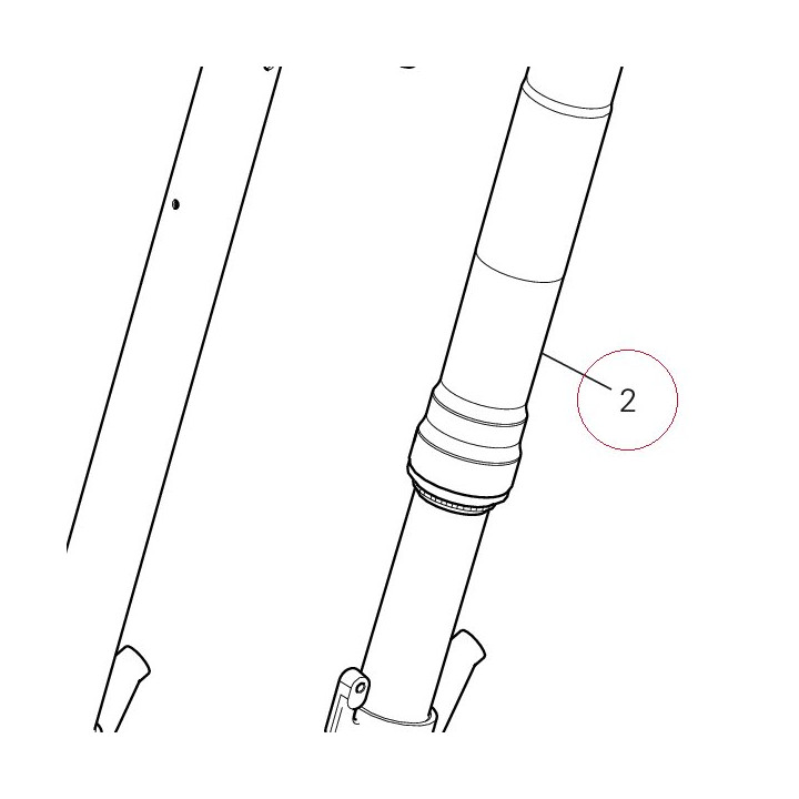 Fork leg assembly, left 34520362AC