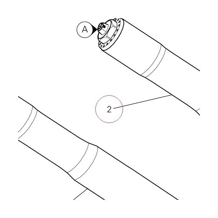 Fork leg assembly left 34520411A