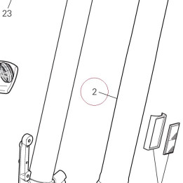 Fork leg assembly, left 34520692A