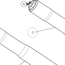 Left fork leg assembly Ohlins 34520711A