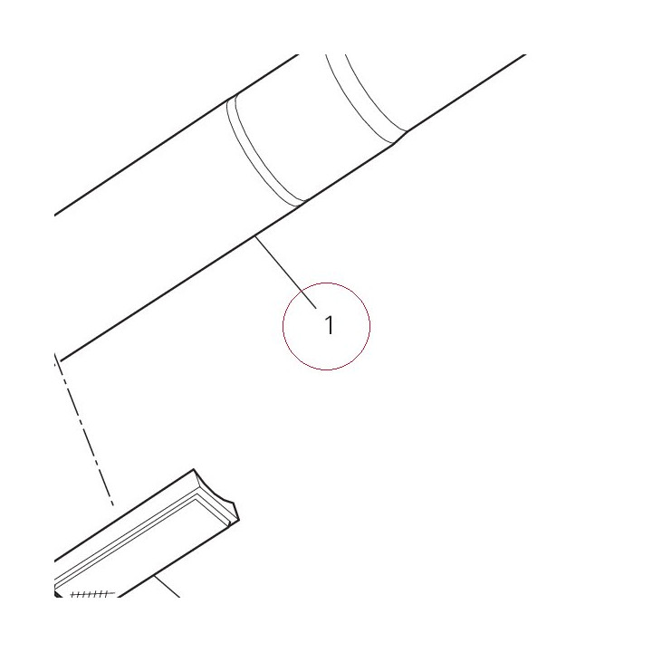 Fork leg assembly, left 34520883A