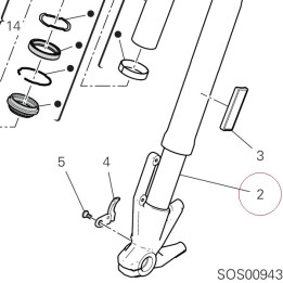 Fork leg assembly, left 34520911BB