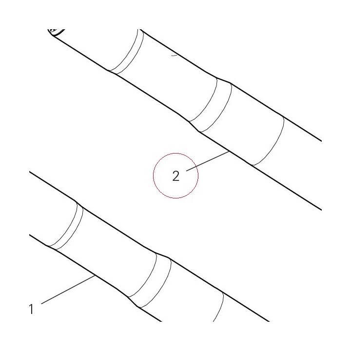 Fork leg assembly, left 34520962A