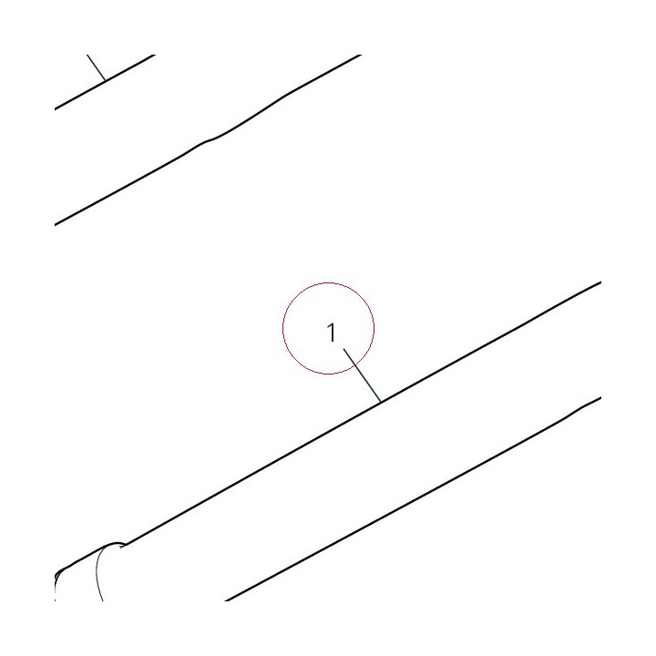 Fork leg assembly, left 34521194A
