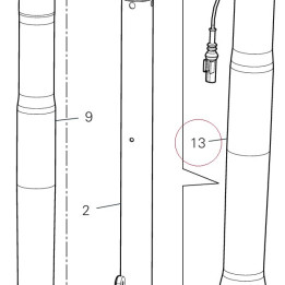 Left fork leg assembly 34521254A